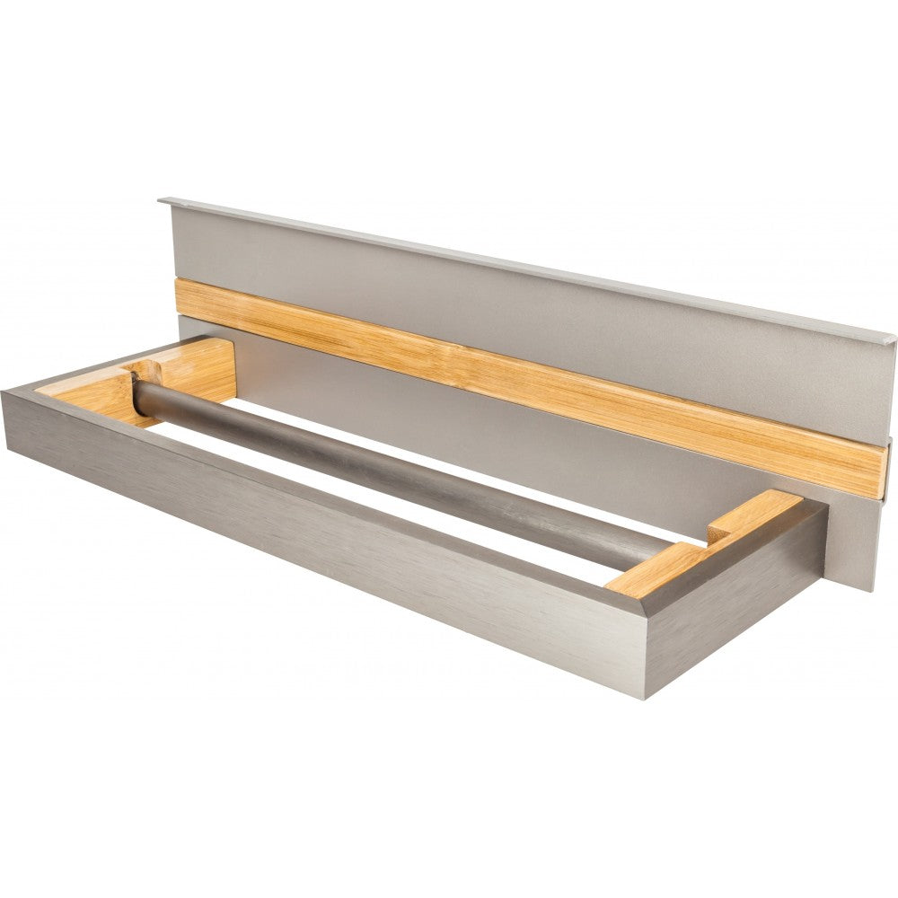 96 mm Center-to-Center Satin Bronze Wheeler Cabinet Pull