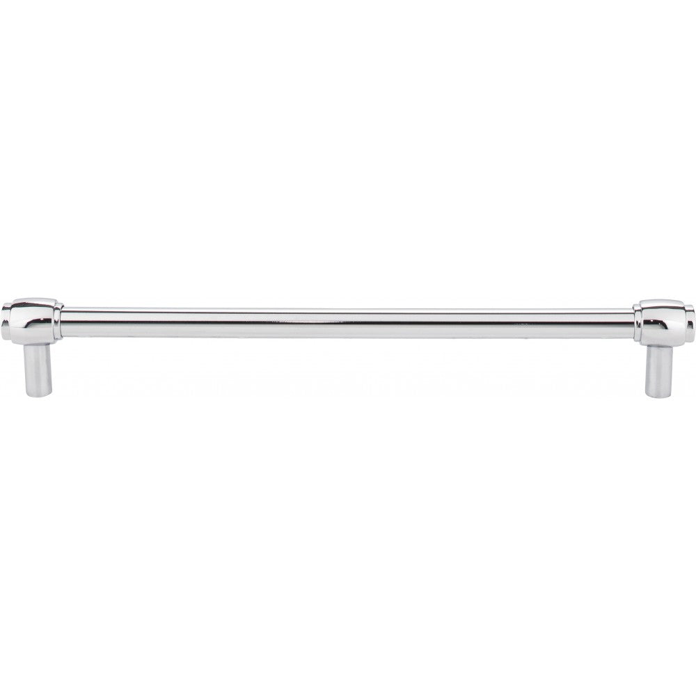 96 mm Center-to-Center Polished Chrome Flared Philip Cabinet Pull