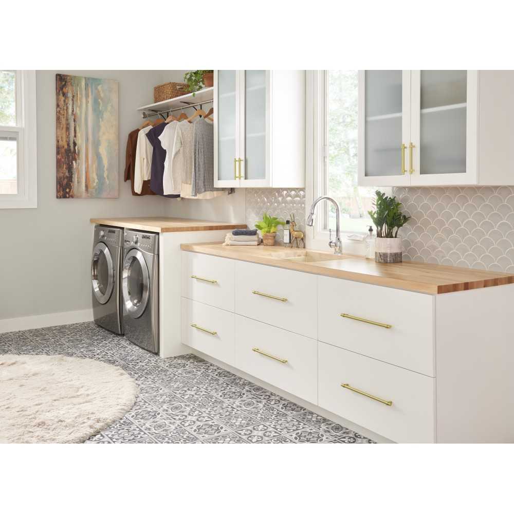 12" Center-to-Center Polished Chrome Audrey Appliance Handle