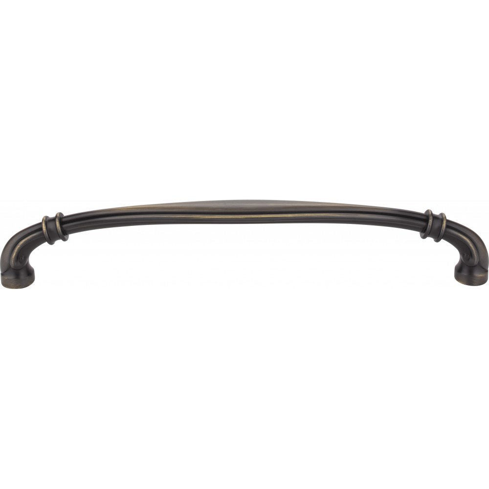 96 mm Center-to-Center Polished Nickel Ella Cabinet Pull