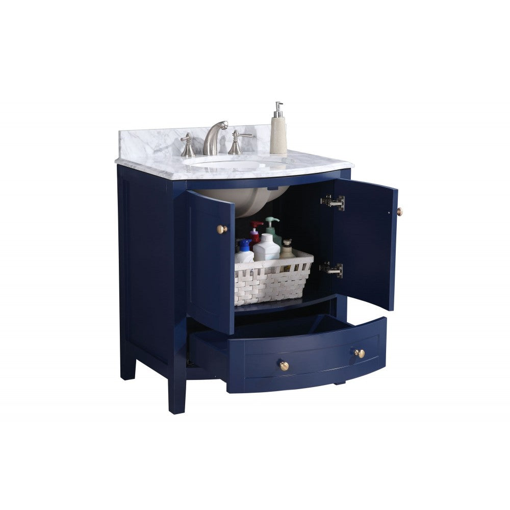 Legion Furniture 30" Blue Bathroom Vanity - Pvc