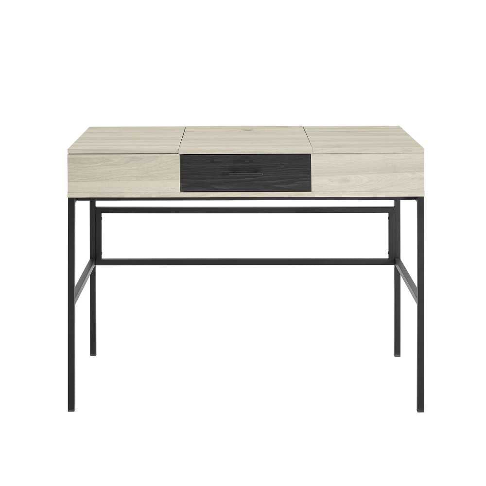 Lilian 42" Lift Top Storage Desk with Tablet Holder - Birch/Graphite