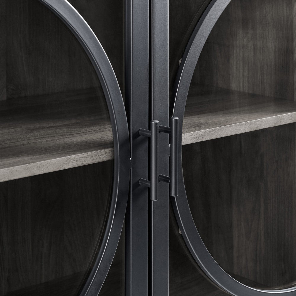 Lola 30" Industrial Storage Cabinet - Slate Gray