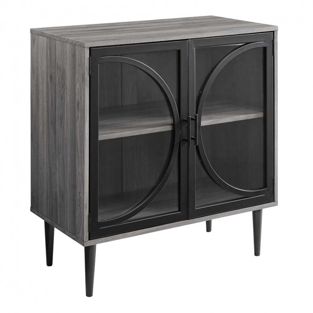 Lola 30" Industrial Storage Cabinet - Slate Gray