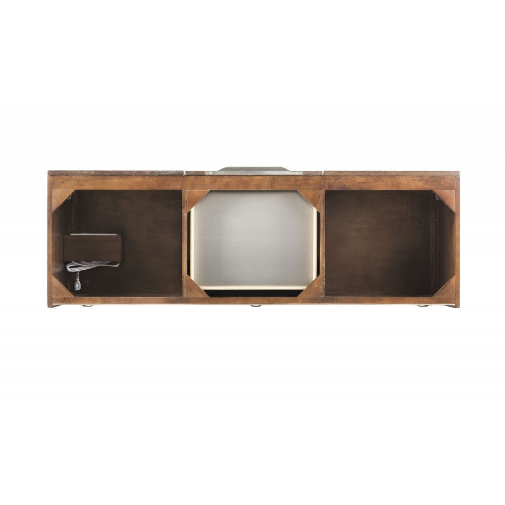 Mercer Island 59" Double Vanity, Coffee Oak