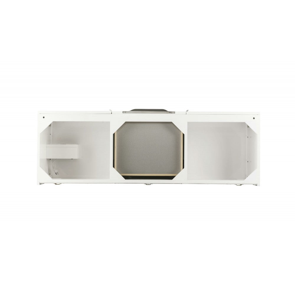 Mercer Island 59" Double Vanity, Glossy White