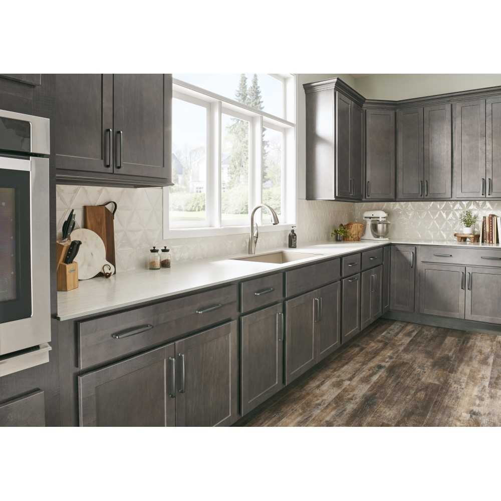 1-1/4" Overall Length Gun Metal Square Annadale Cabinet Knob