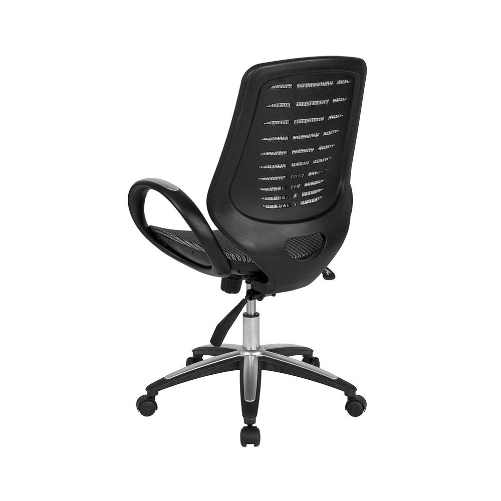 Newton Mid-Back Ergonomic Office Chair with Contemporary Mesh Design in Gray