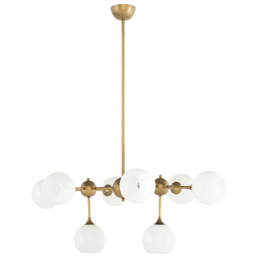 Niklas White Glass Pendant Lighting, HGRA556