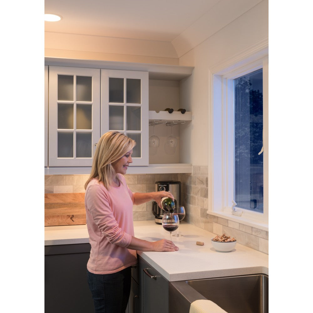 160 mm Center Satin Nickel Square-to-Center Square Renzo Cabinet Cup Pull