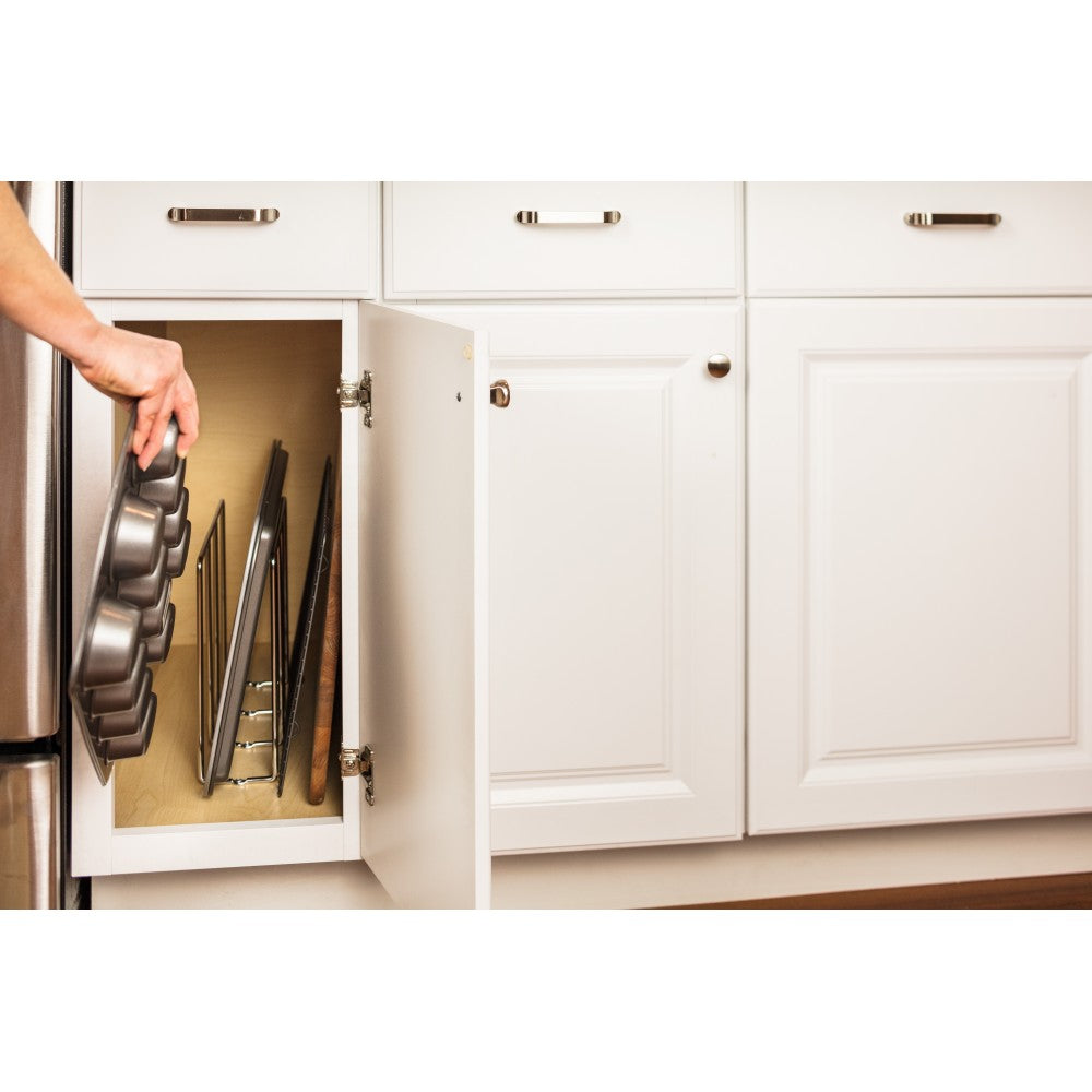 1-1/4" Overall Length Brushed Gold Flared Philip Cabinet Knob