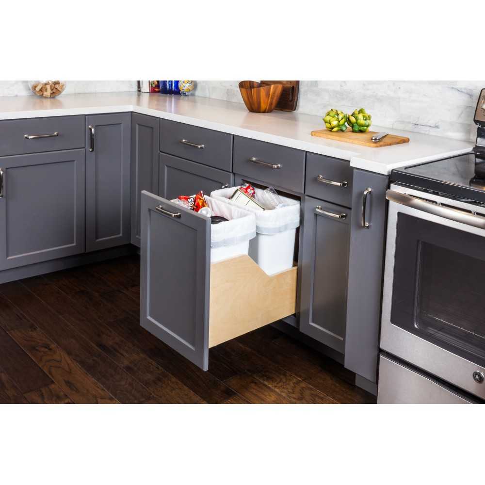 96 mm Center-to-Center Brushed Oil Rubbed Bronze Square Dominique Cabinet Bar Pull