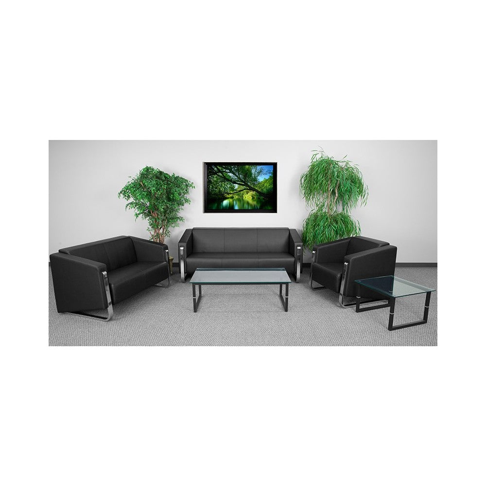 Reception Set in Black LeatherSoft