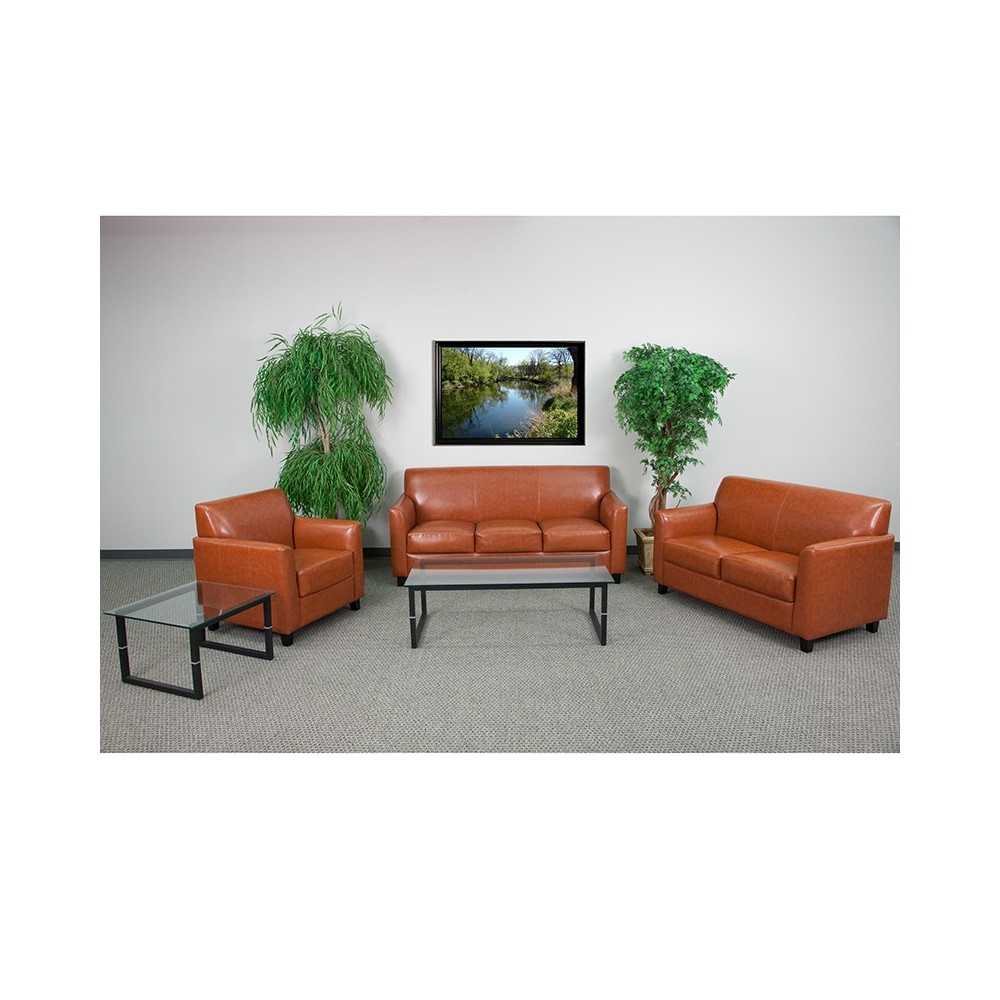 Reception Set in Cognac LeatherSoft