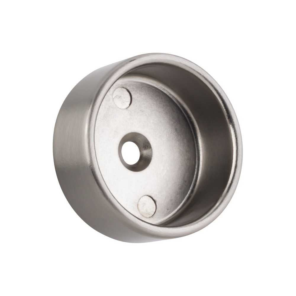 1-1/8" Overall Length Polished Nickel Square Marlo Cabinet Knob