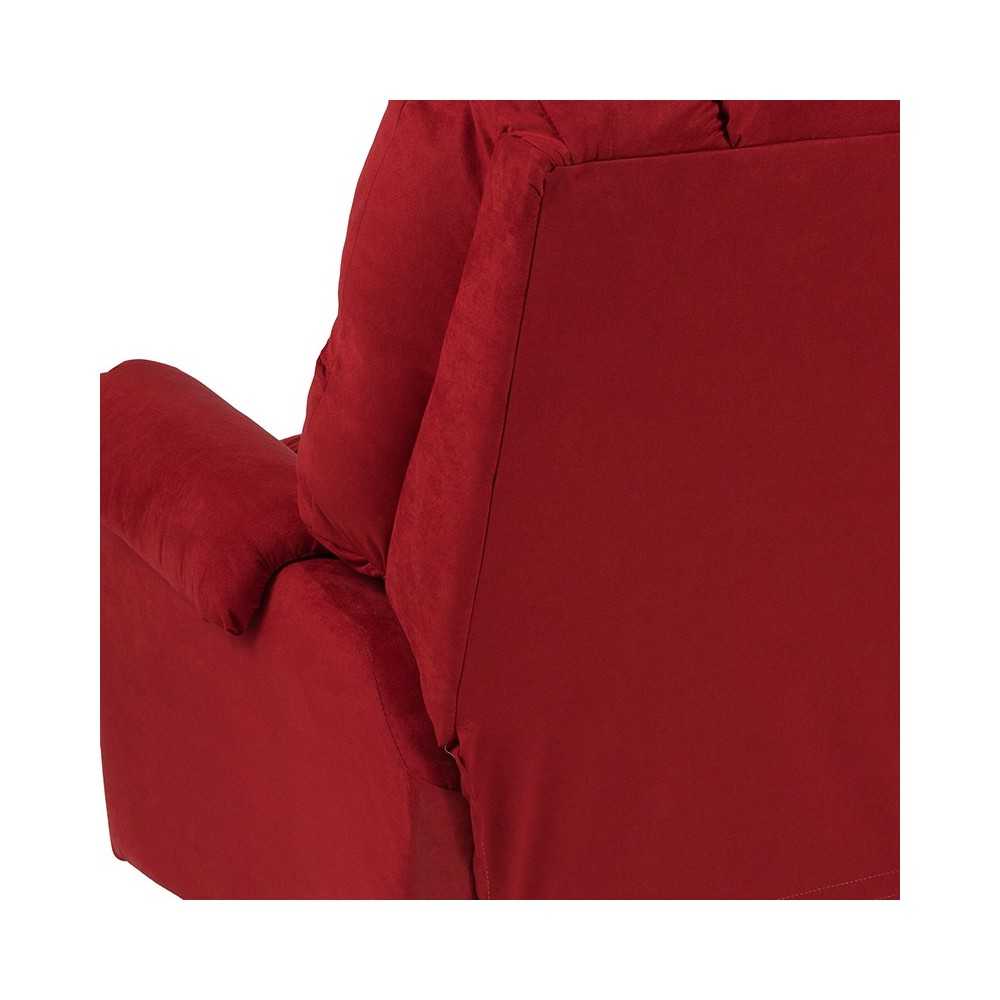 Sierra Cardinal Microfiber Rocker Recliner