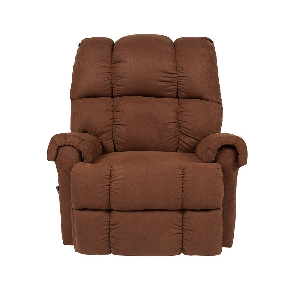 Sierra Chocolate Microfiber Rocker Recliner