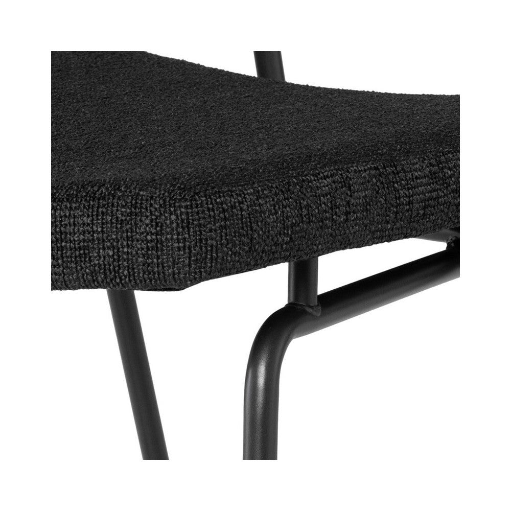 Soli Activated Charcoal Fabric Counter Stool