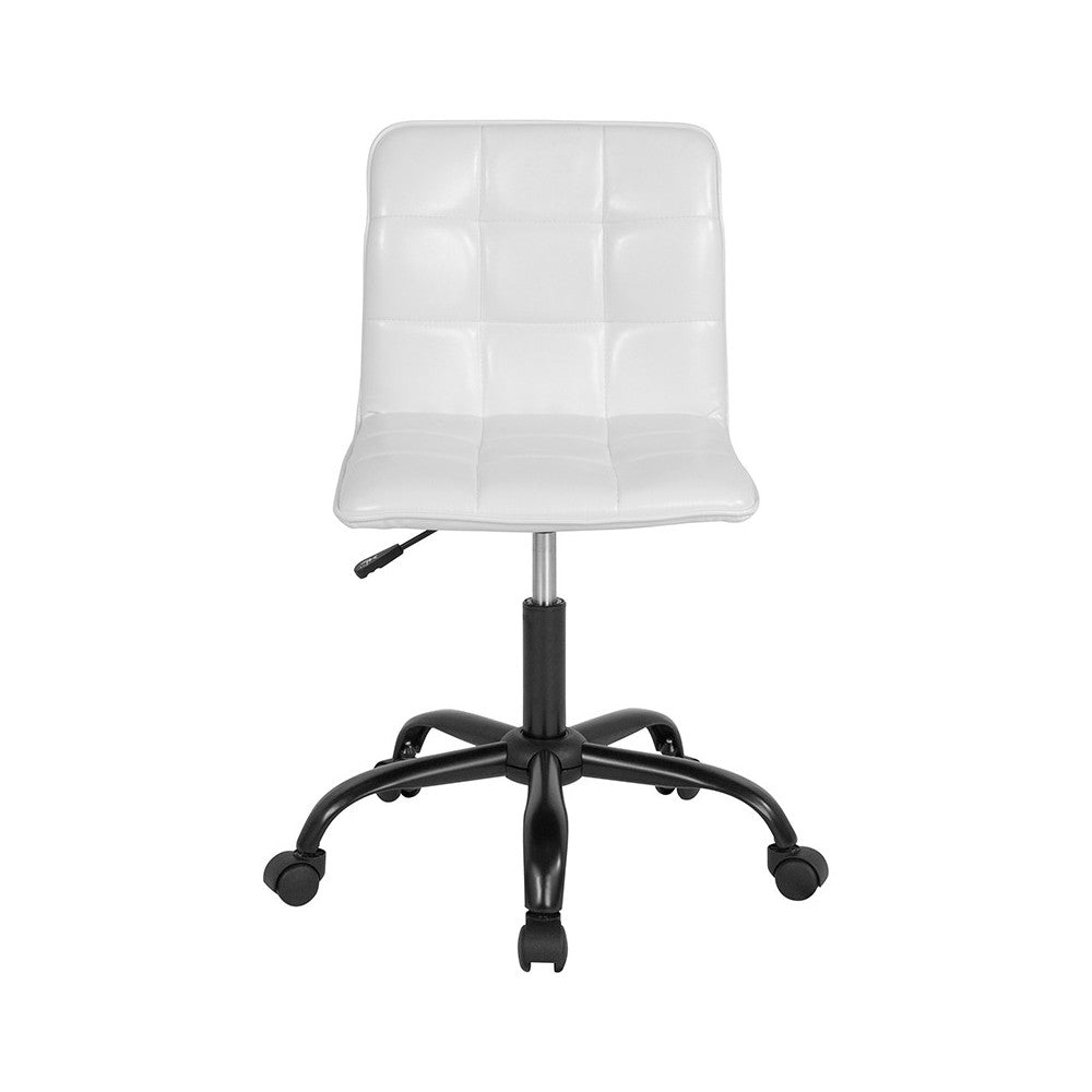 Sorrento Home and Office Task Chair in White LeatherSoft