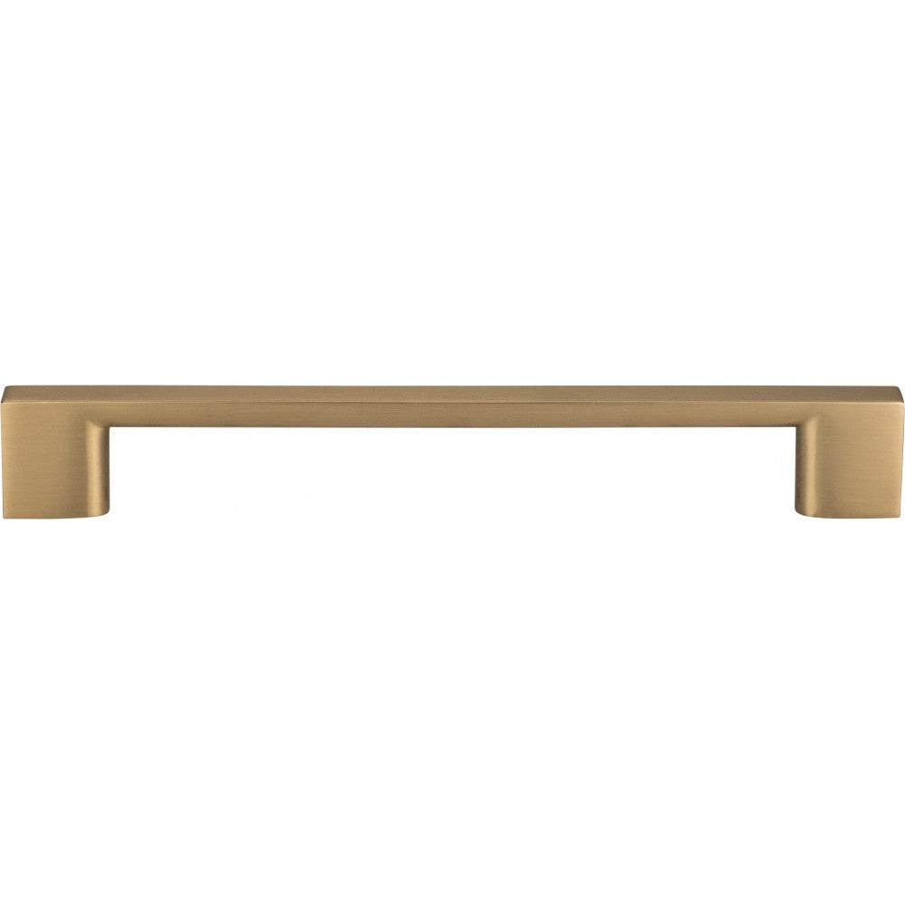 1" Overall Length Satin Nickel Square Glass Harlow Cabinet Knob