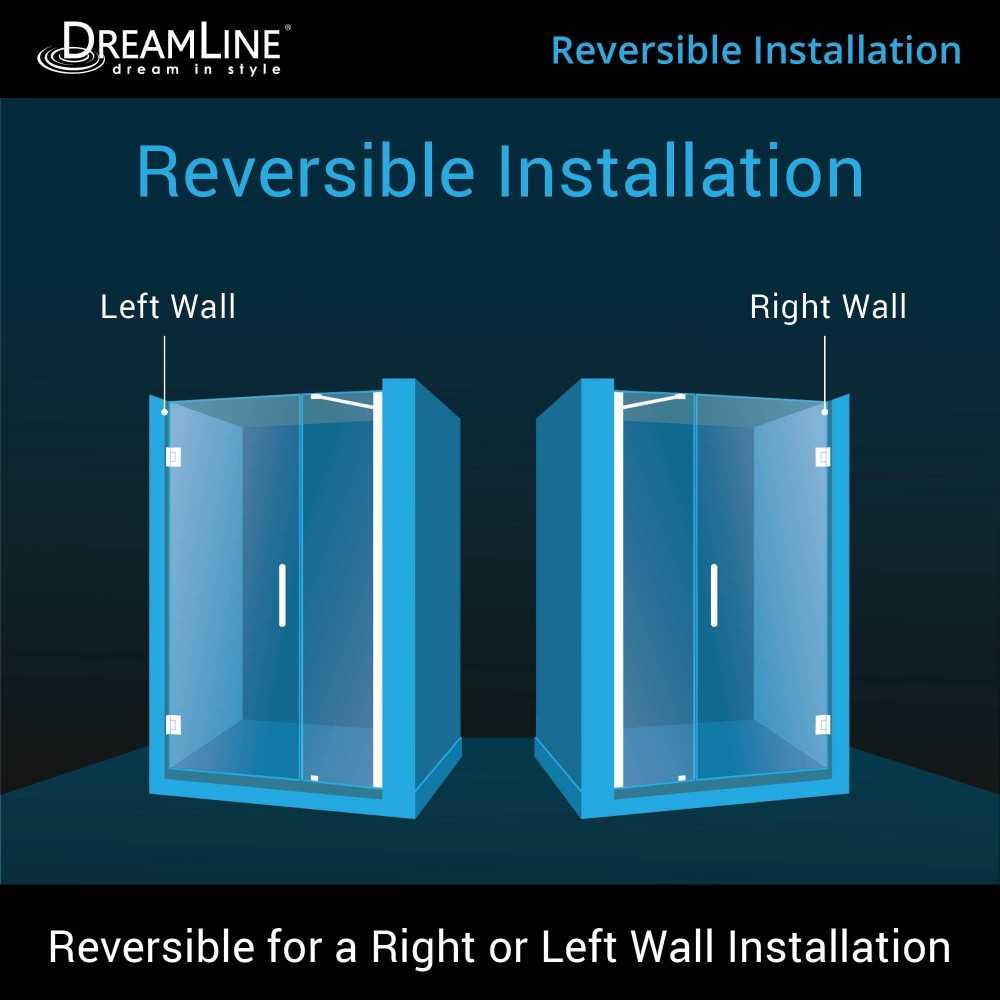 Unidoor 48-49 in. W x 72 in. H Frameless Hinged Shower Door with Support Arm in Brushed Nickel