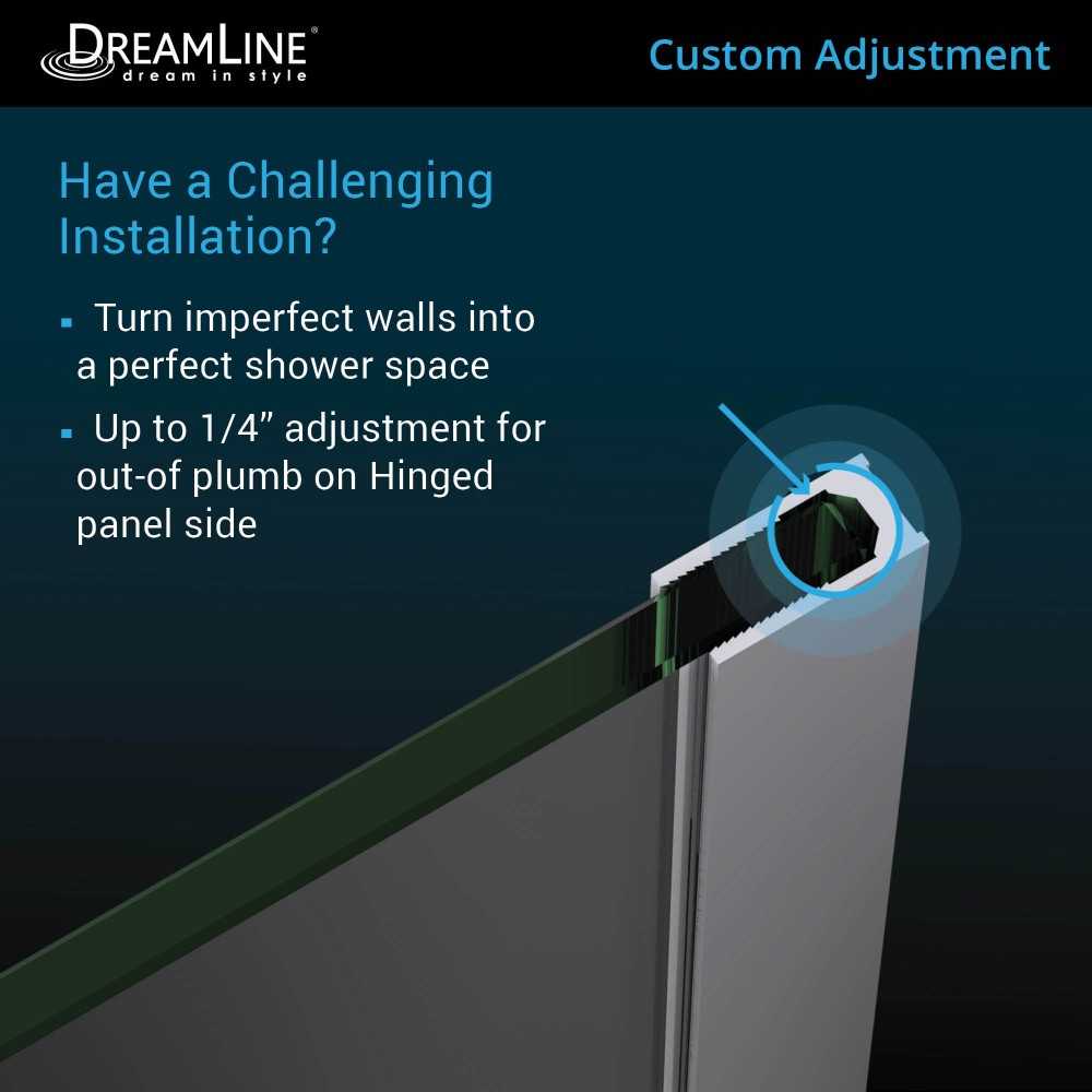 Unidoor-X 52 in. W x 72 in. H Frameless Hinged Shower Door in Oil Rubbed Bronze