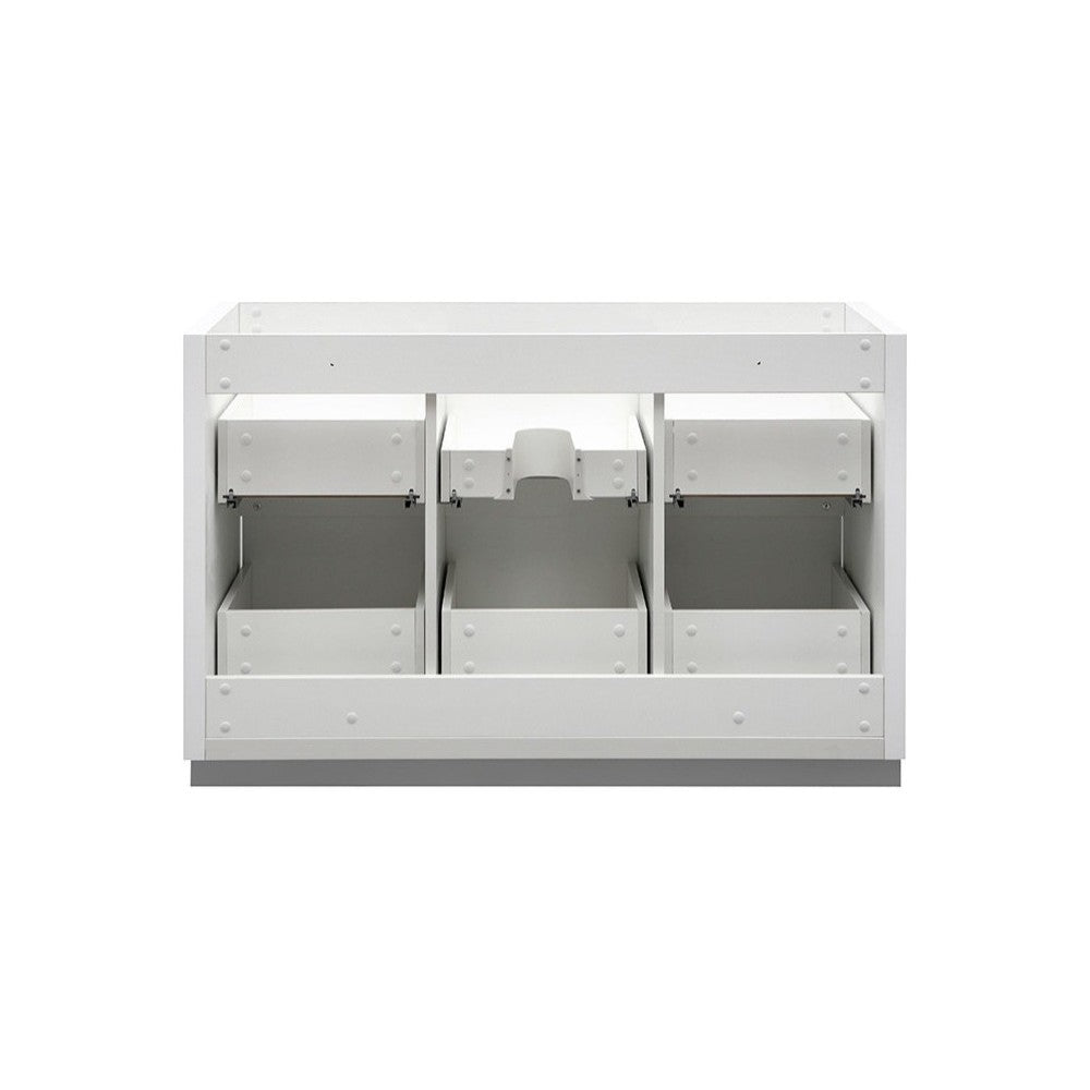 Valencia 48" Glossy White Free Standing Single Sink Modern Bathroom Cabinet