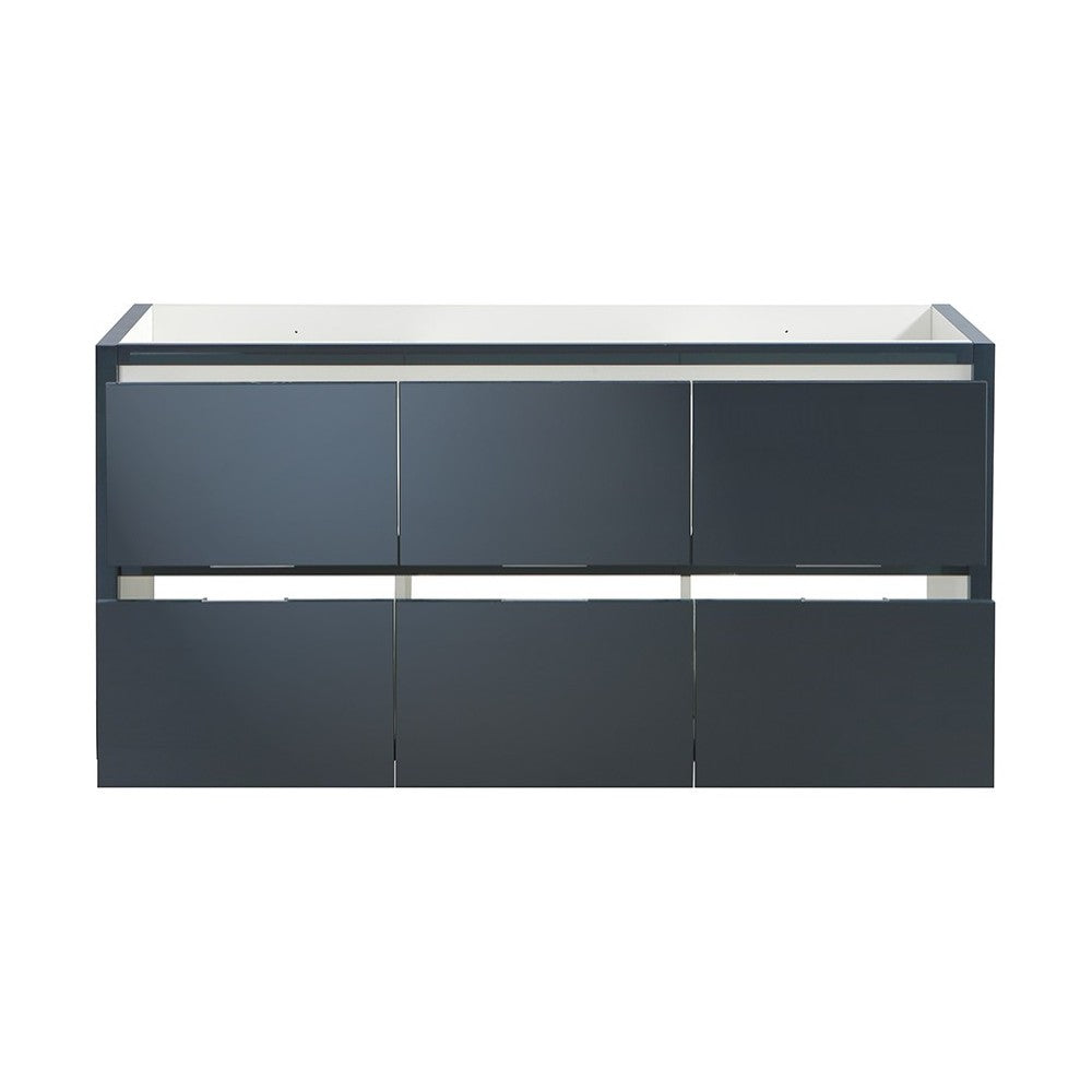 Valencia 60" Dark Slate Gray Free Standing Single Sink Modern Bathroom Cabinet