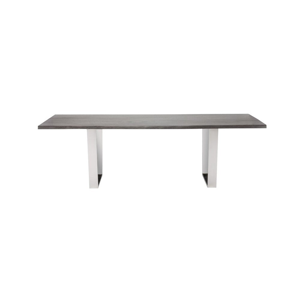 Versailles Oxidized Gray Wood Dining Table, HGSR247