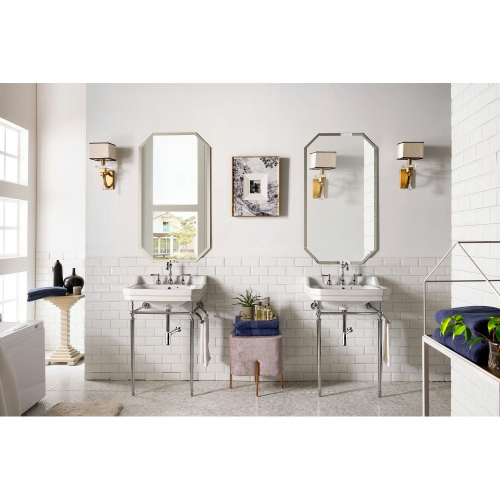 Wellington 24" Single Console Single Sink w/ Chrome Finish Stand