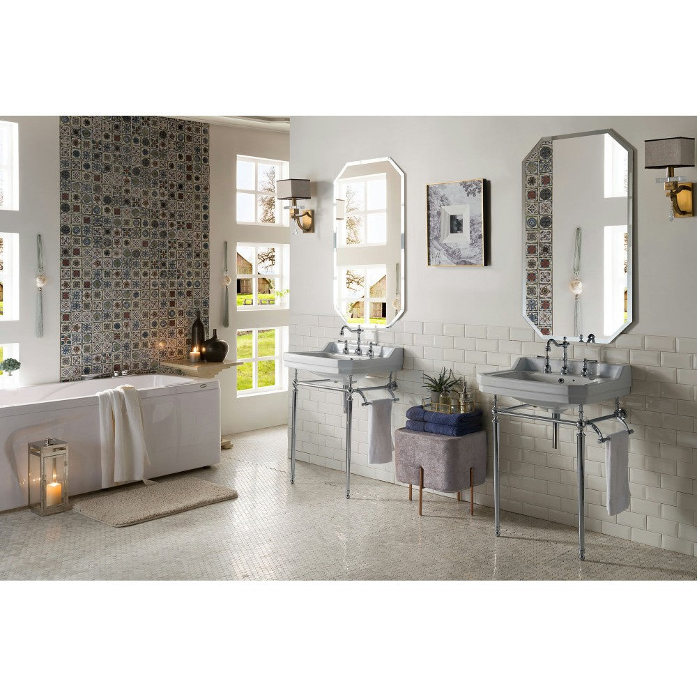 Wellington 24" Single Console Single Sink w/ Chrome Finish Stand