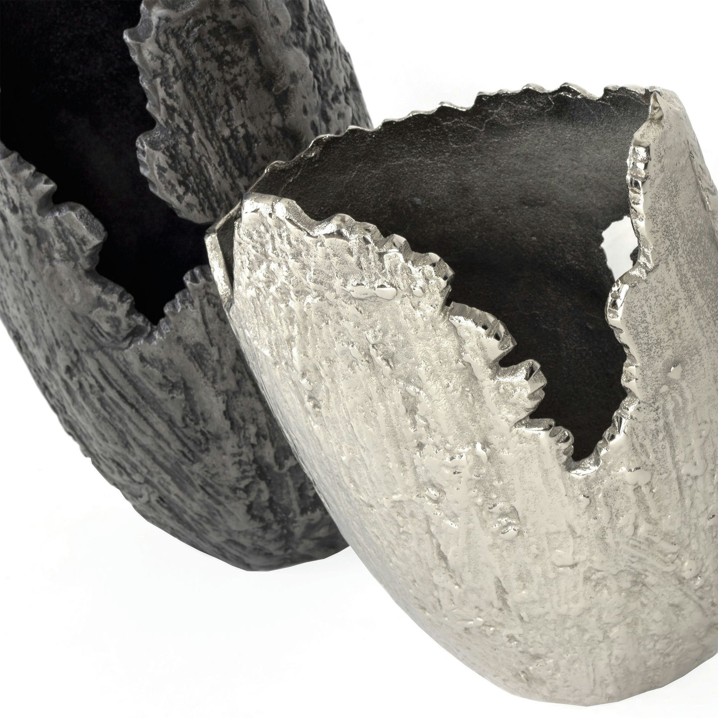 Terra Metal Vase Large Gray