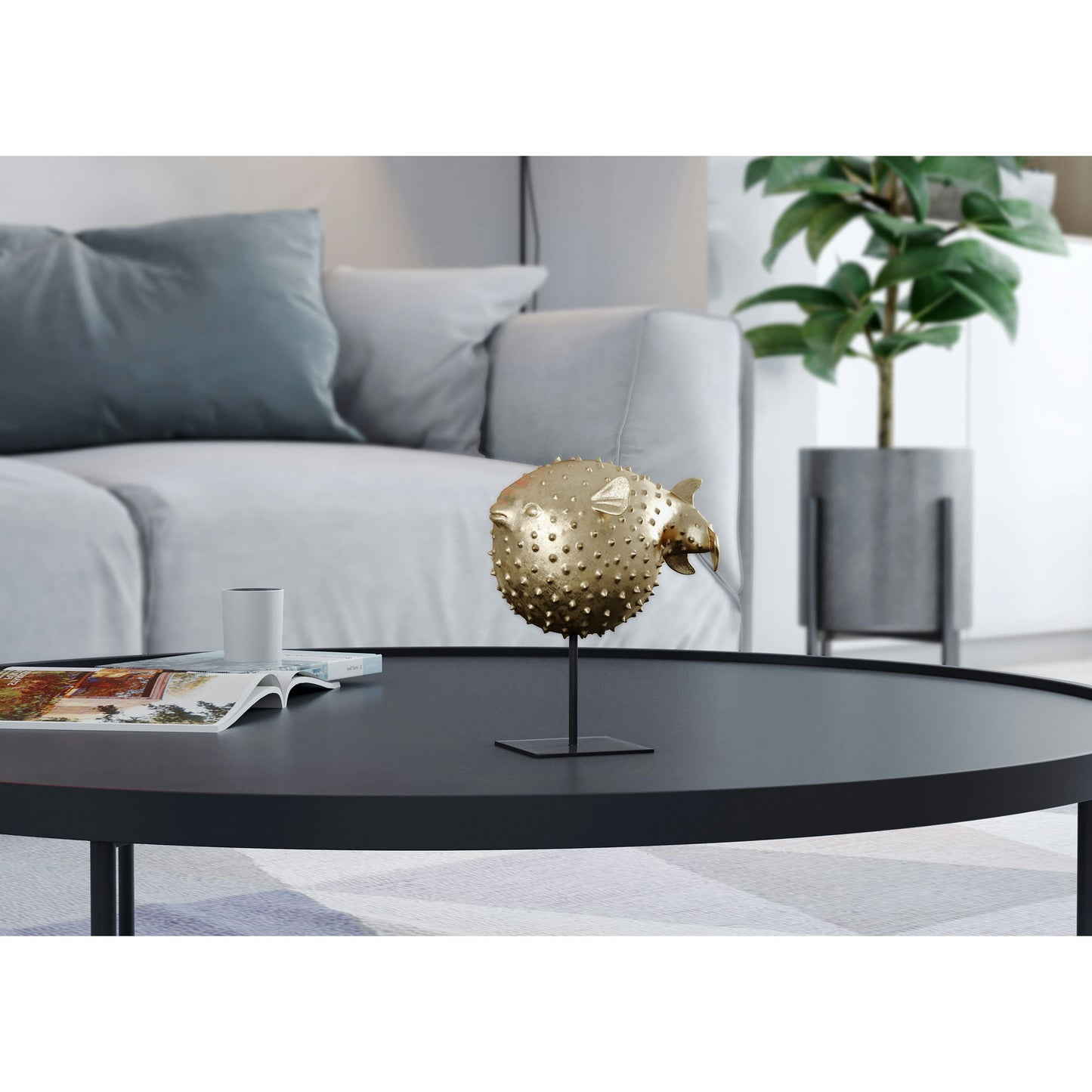 Gilded Puffer Decorative Accessory