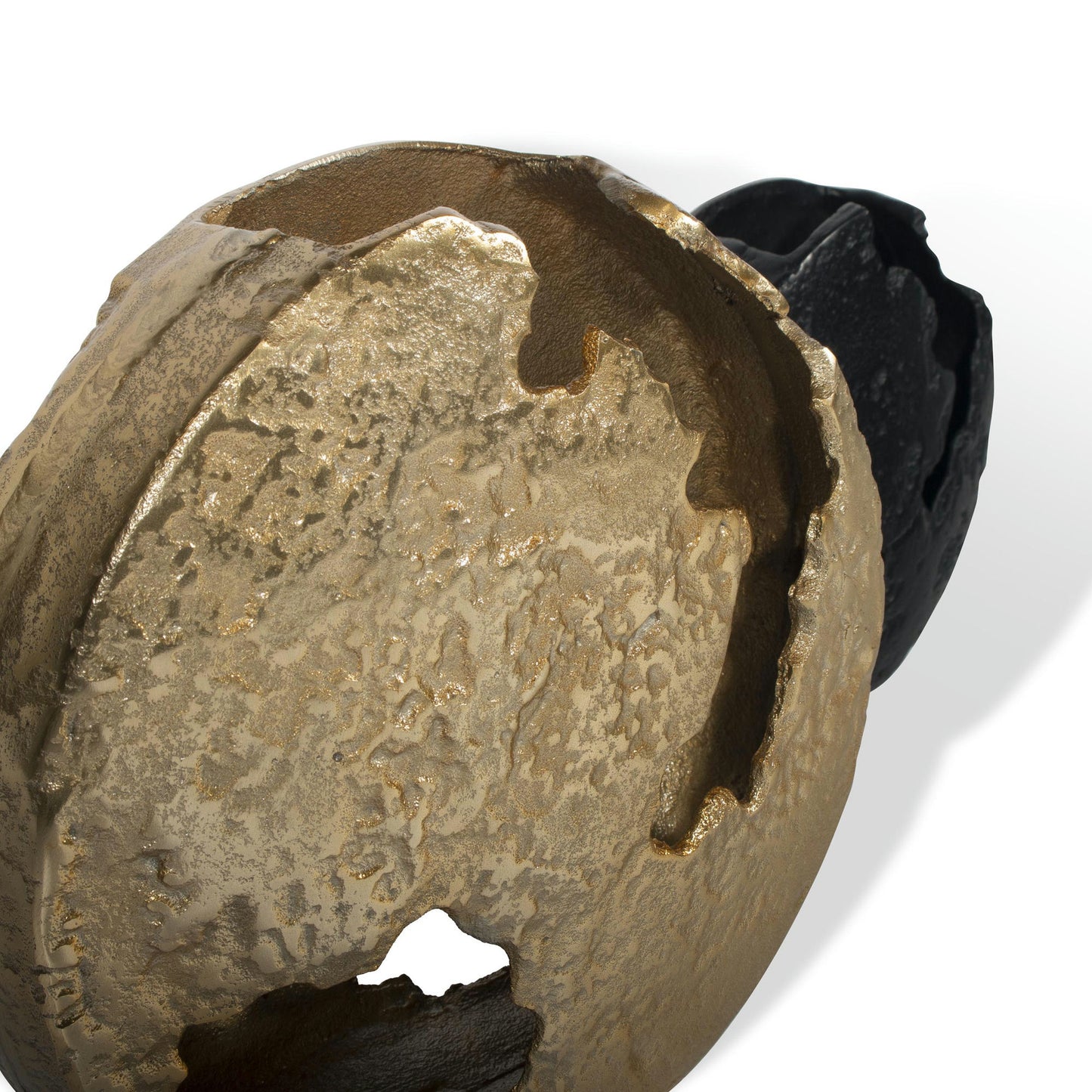 Atlas Metal Vase Black Small
