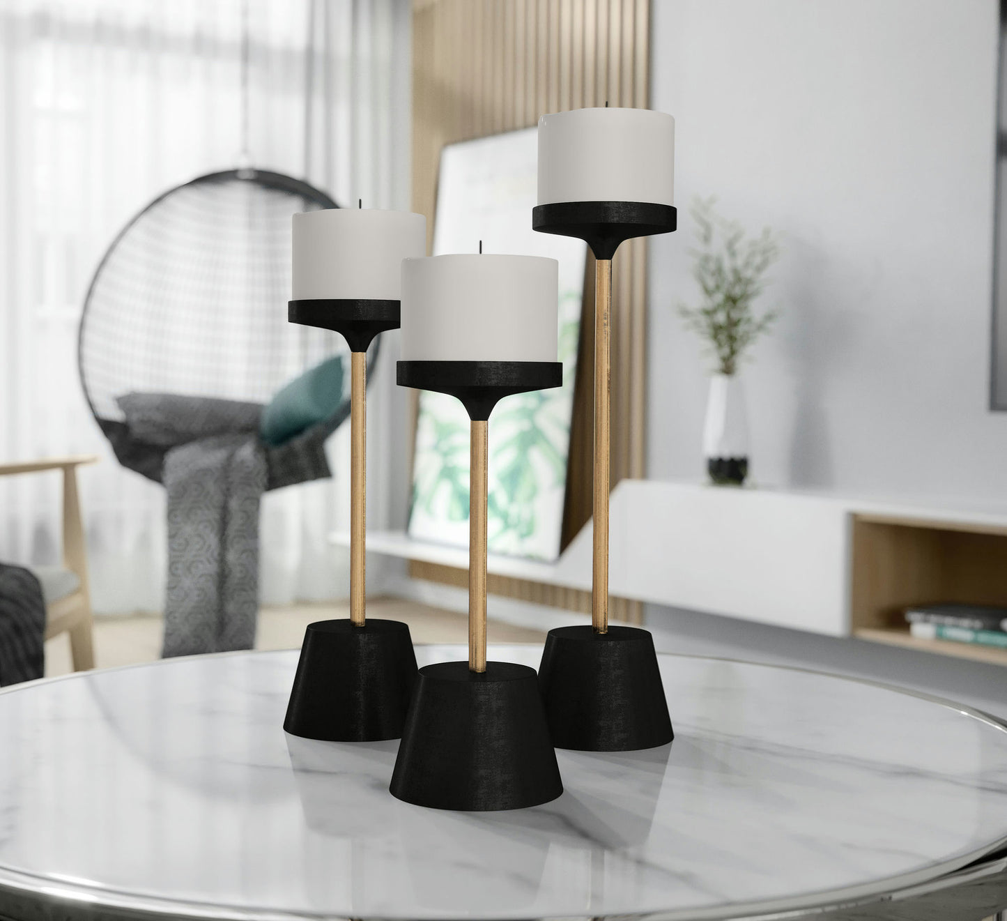 Percy Metal Candle Holders S3
