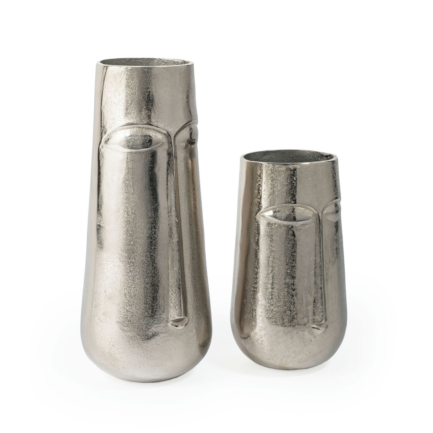 Magnus 11" Silver Metal Table Vase