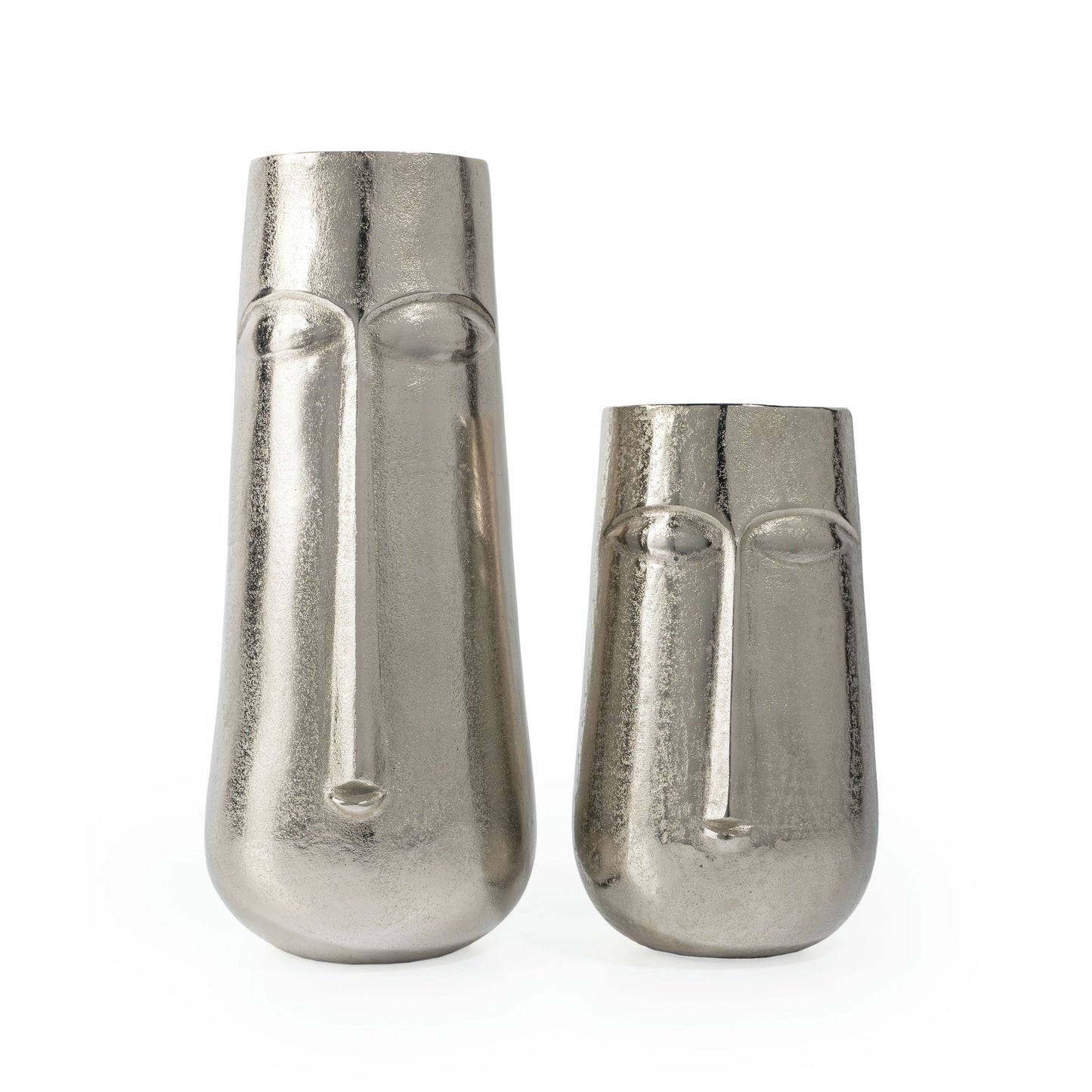 Magnus 11" Silver Metal Table Vase