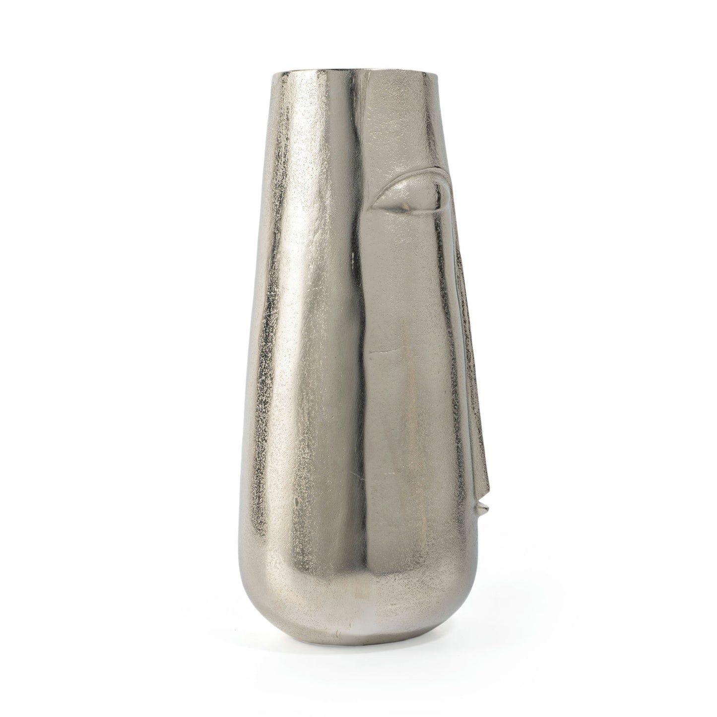 Magnus 16" Silver Metal Table Vase