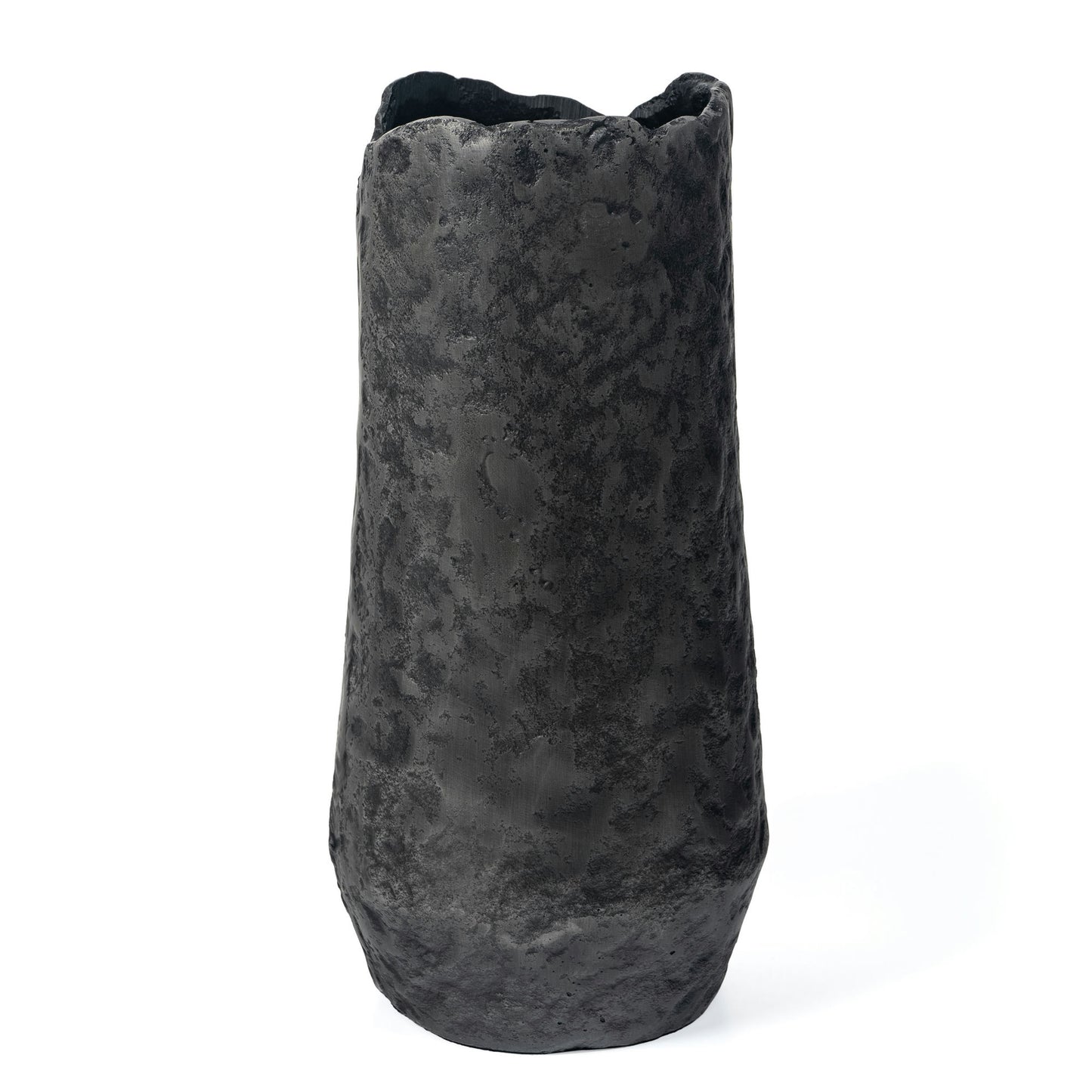 Samira 14" Metal Table Vase Large Gray