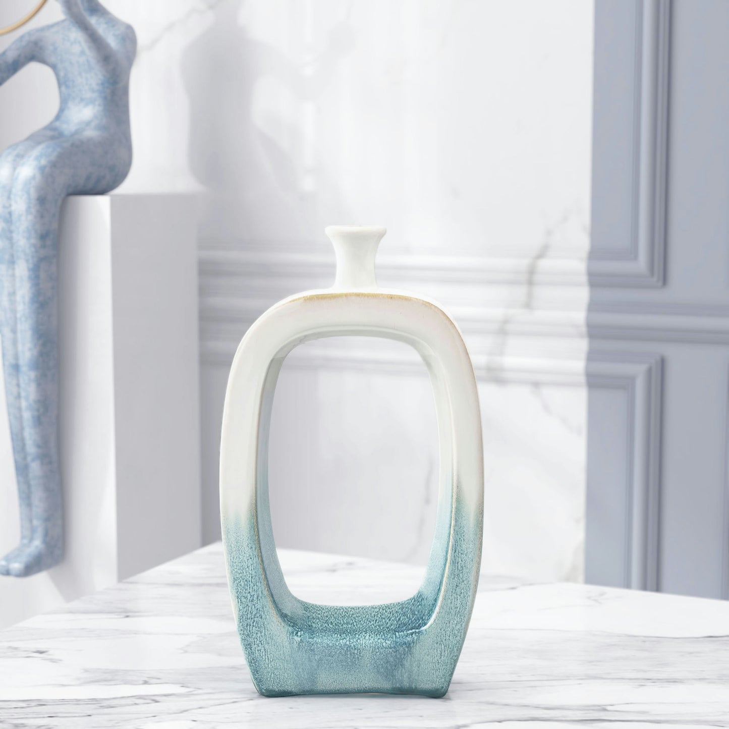 Makara 14" Ceramic Table Vase Small