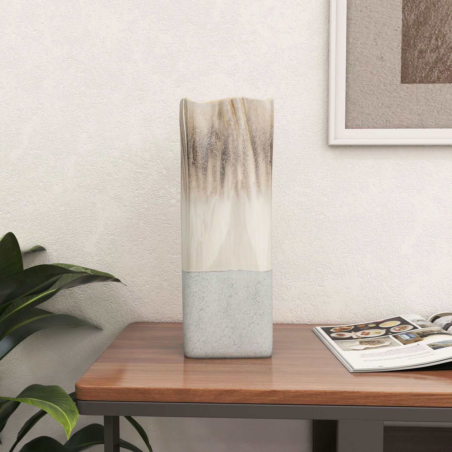 Saunton 16" Ceramic Table Vase Large