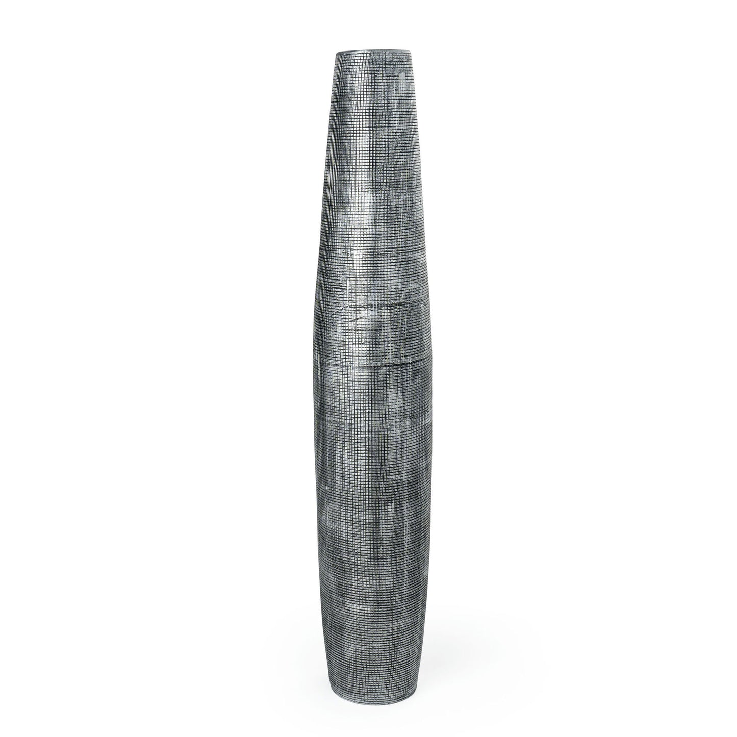 Sirena 49" Ceramic Floor Vase Large Black