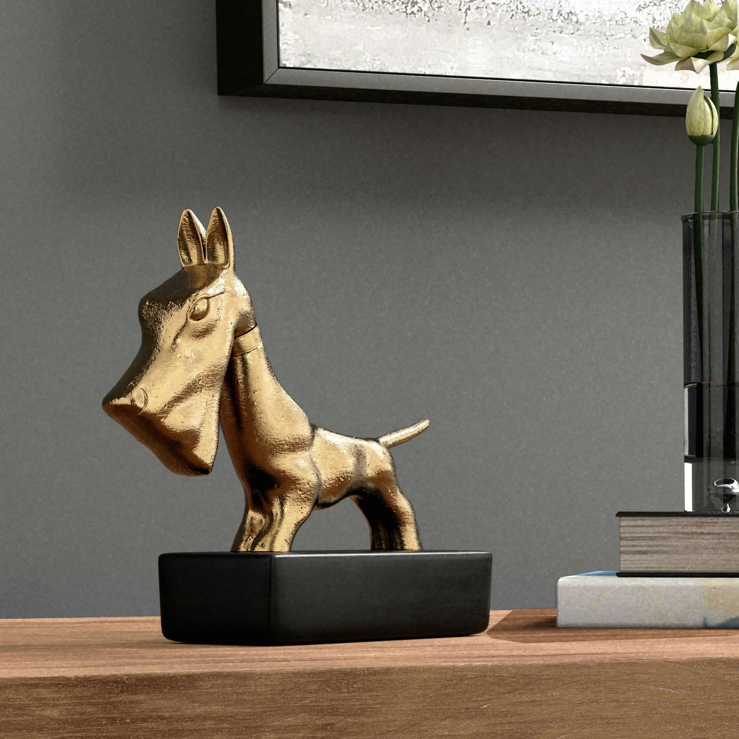 Scottish Terrier Gold Sculpture
