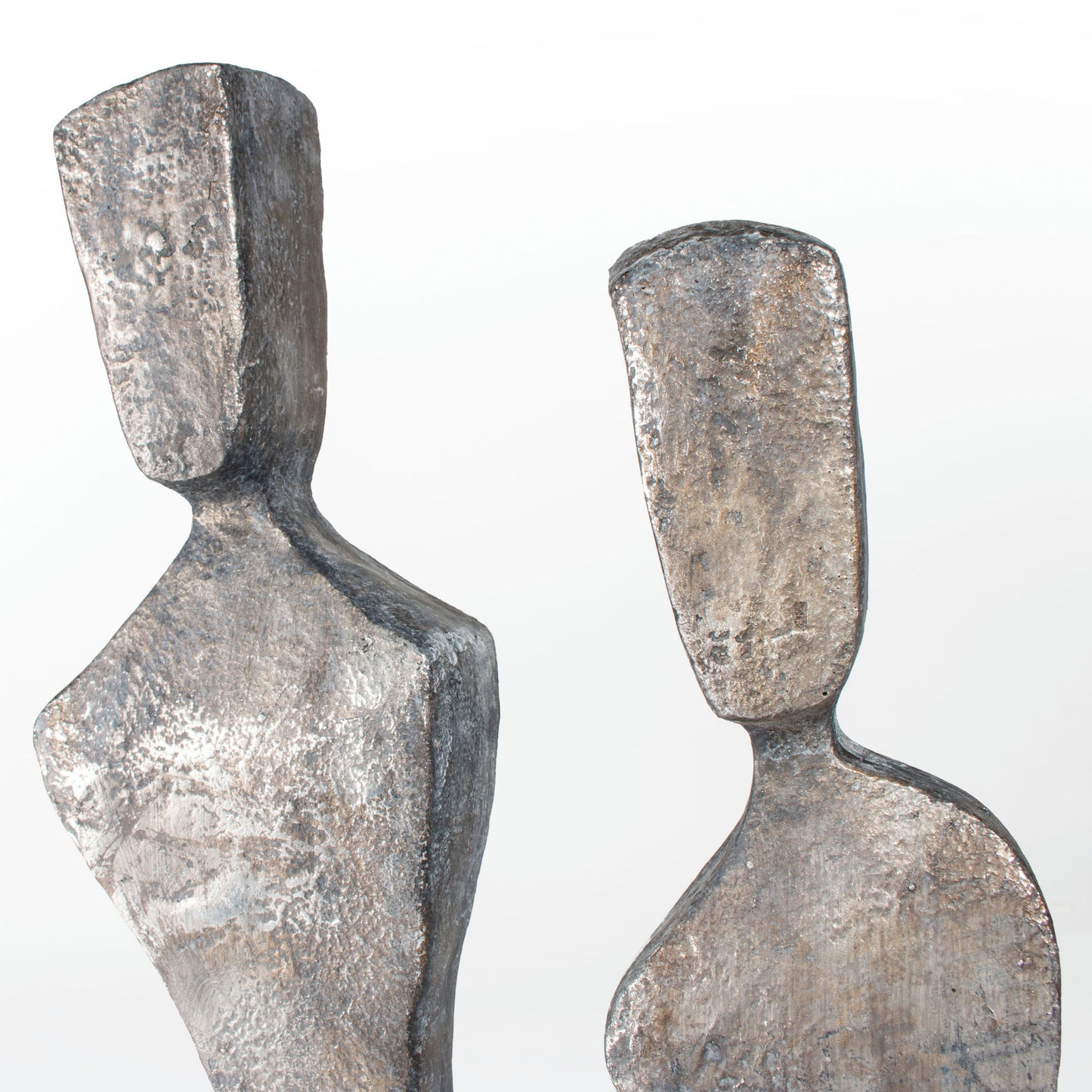 Silhouetted Figures Polystone Sculpture