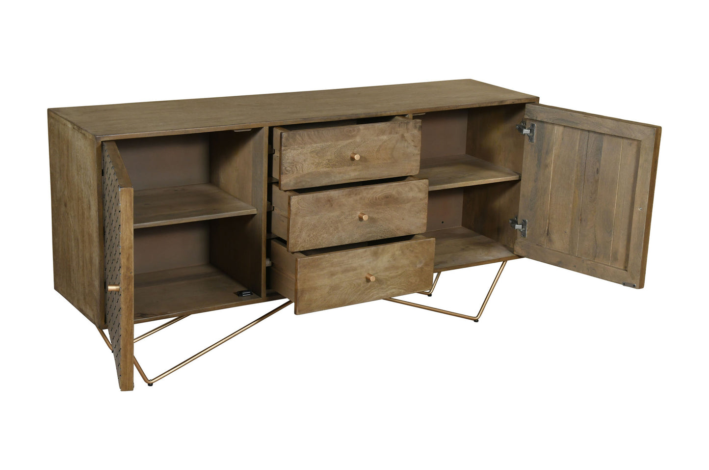Callerton 63" Wide Solid Wood Sideboard