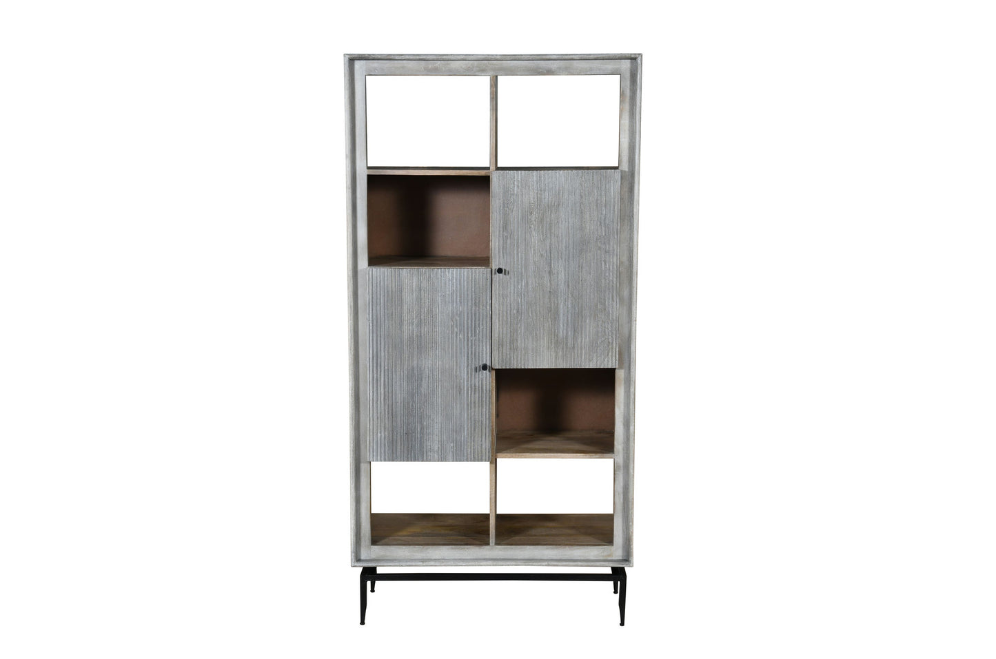 Camilo 72" High 2 Door Gray Accent Cabinet