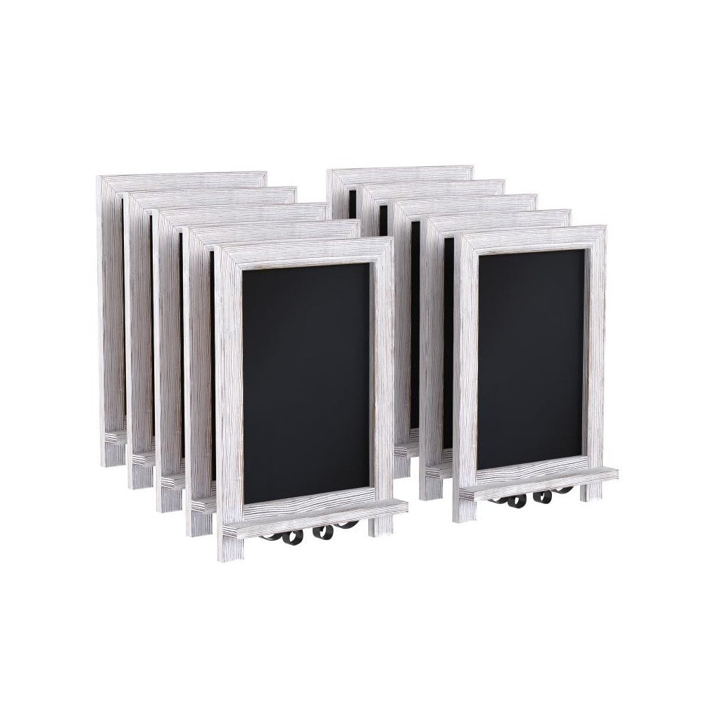 10PK Whitewash Chalkboards