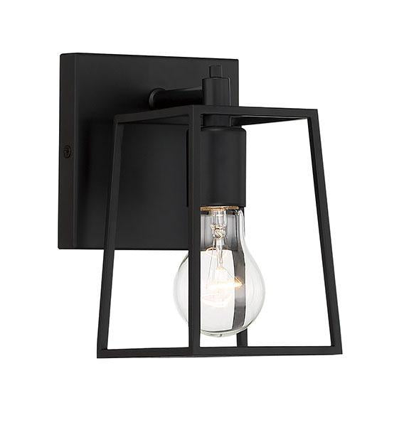 Dunn Wall Sconce 1 Light Flat Black