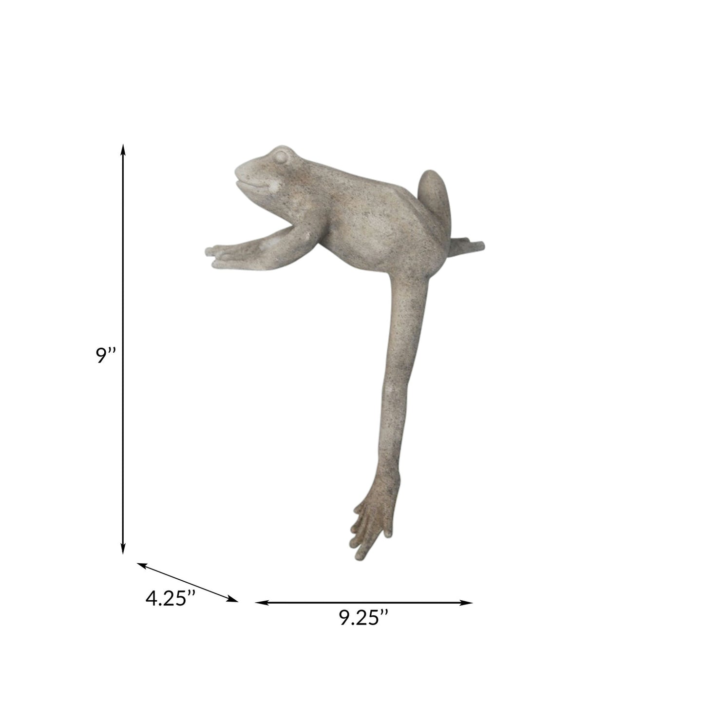 Resin Frog With Leg Down