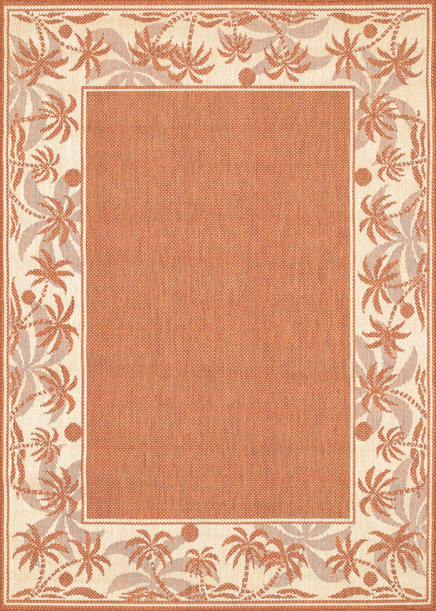 Couristan Recife Island Retreat Terra Cotta-Natural Runner Rug 2'3" x 7'10"